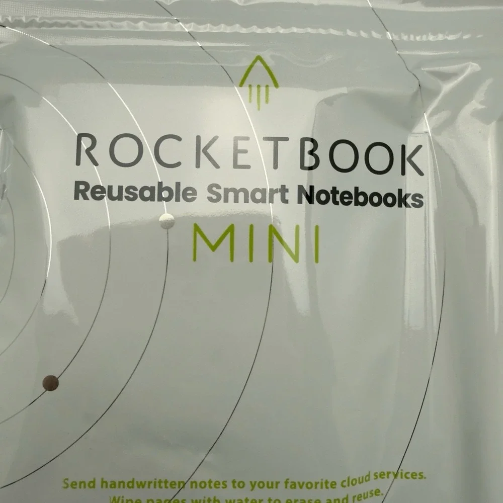 Rocketbook Mini Smart Reusable Notebook - Dotted Grid‎ Eco-Friendly (Black) NEW